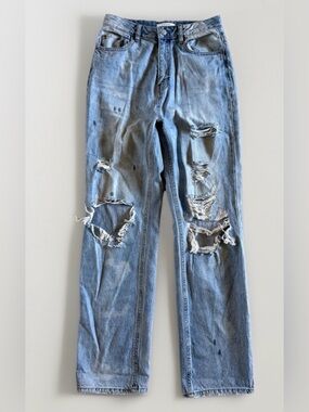 PacSun 90’s Boyfriend Distressed Light Wash Jeans Size 28